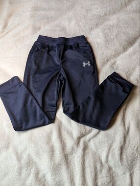 Under Armour Boys Black Athletic Track Pants